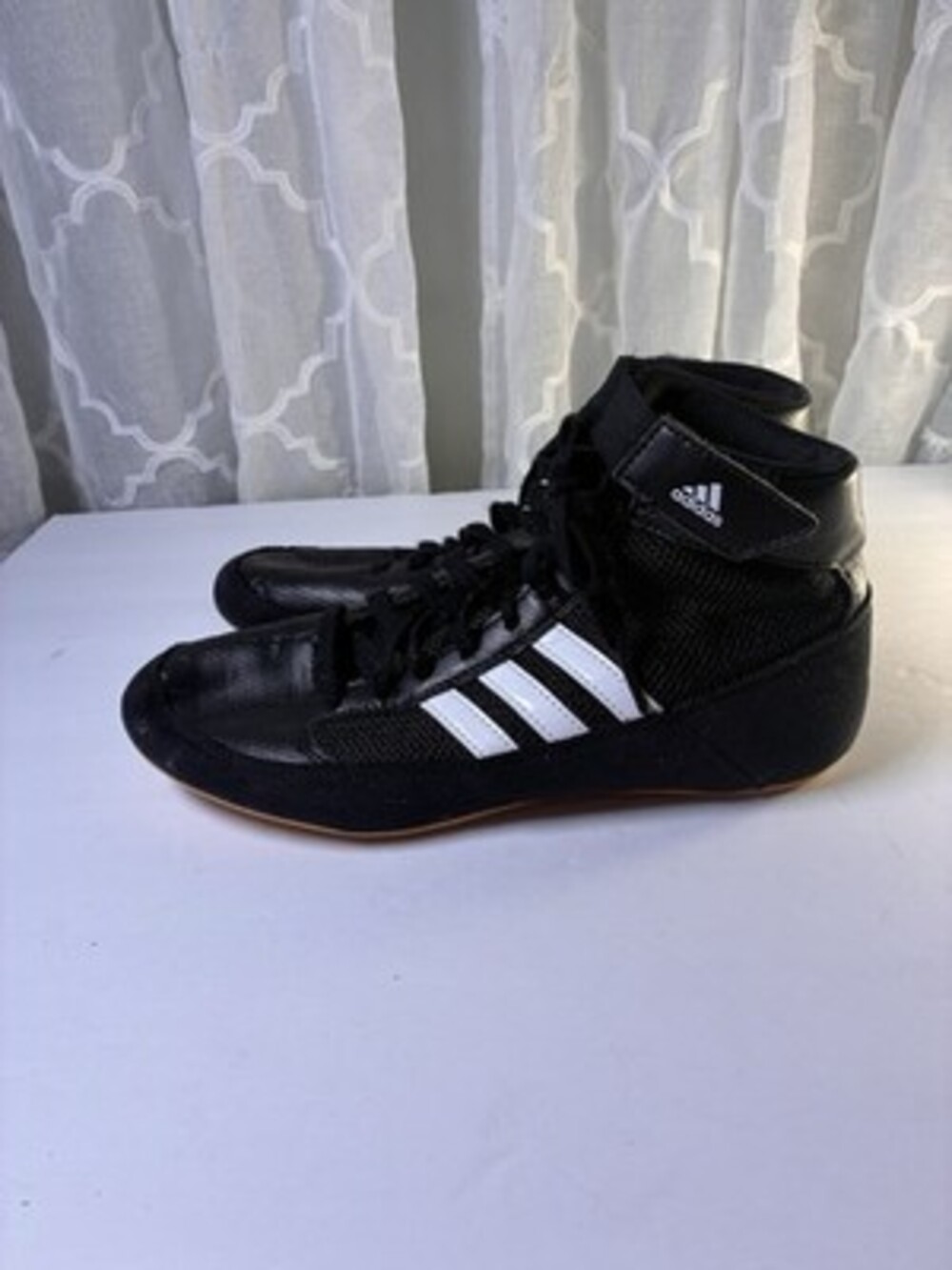 Adidas HVC 2 Men's Wrestling Shoes Size 5.5 Black And White